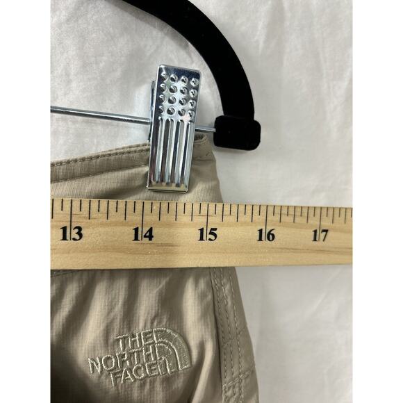 The North Face Womens Hiking Performance Trail Shorts Sz 4 Khaki Brown Gorpcore - Picture 10 of 16